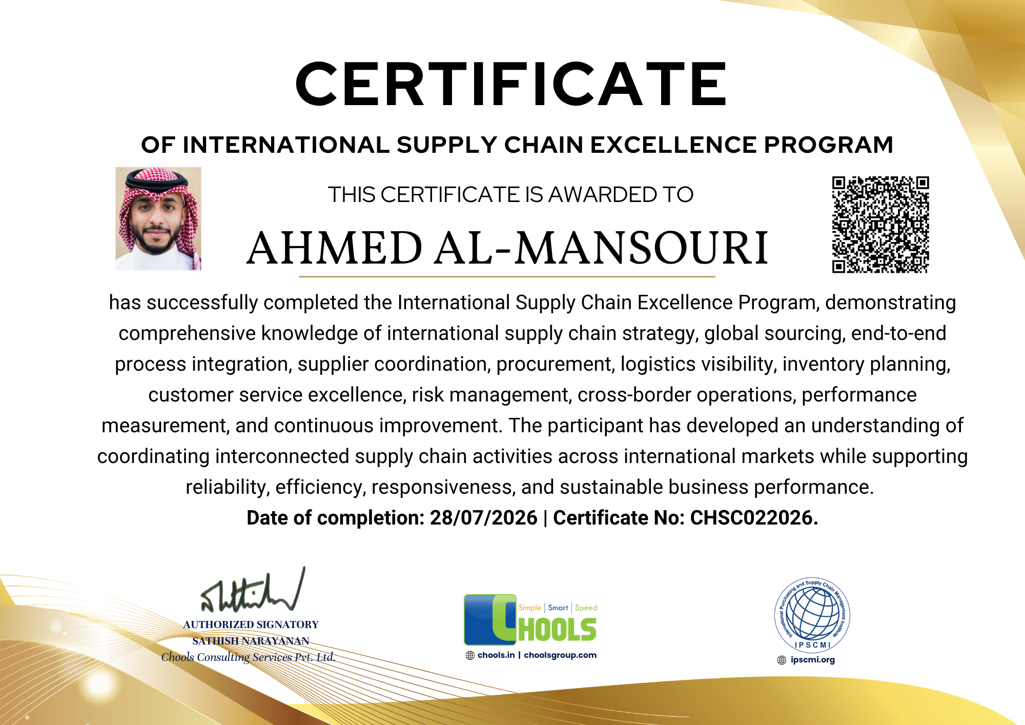 Emerging Business Program Certificate